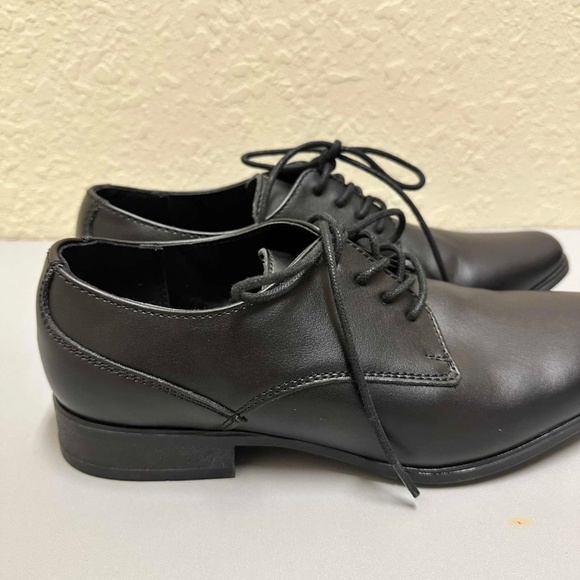 Calvin Klein Men’s Black Leather Oxford Dress Shoes Size 7M Classic Formal - Picture 3 of 8